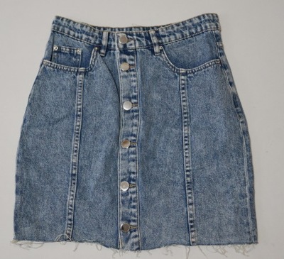 spódnica dżinsowa denim H&M jeans 34 36 S T189