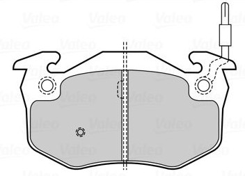 Гальмівні колодки гальмівні renault 19 clio i megane i задня фото №1