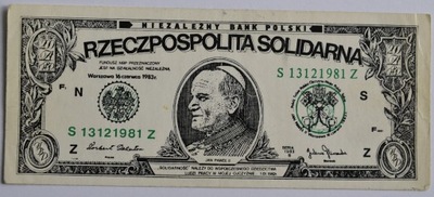 200 złotych 1983 stan -II/+III Rzeczpospolita Solidarna