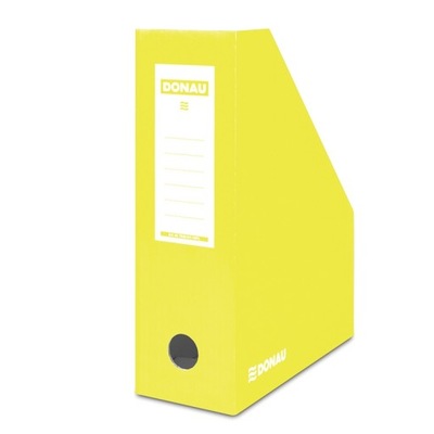 Pojemnik na dokumenty karton A4/100mm żółty