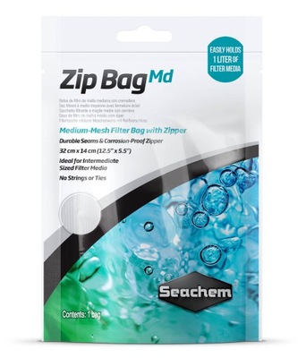 Seachem Zip Bag Medium Mesh - woreczek na wkłady 3