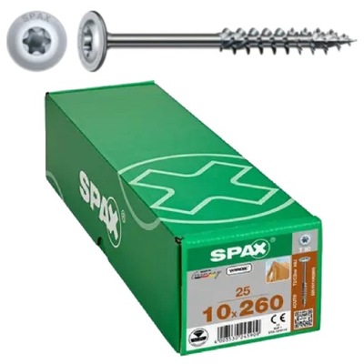 Spax do konstrukcji drewnianych 10x260 T50 op=25szt