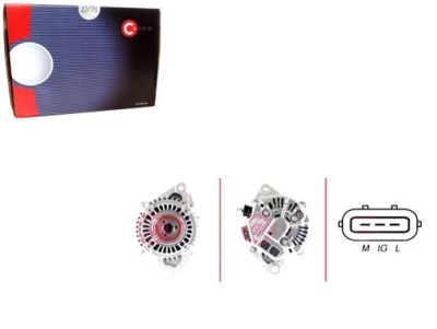 Casco генератор toyota yaris 1.4 d-4d scp1_. nlp фото №1