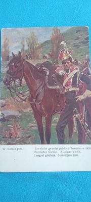 Kossak pocztówka szwoleżer Samosierra 1808