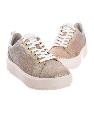 Buty damskie MICHAEL KORS sneakers 37 złote brokat