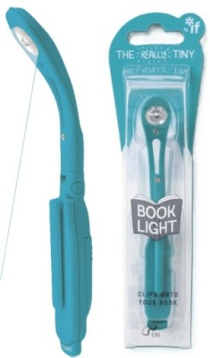 Lampka do książki niebieska