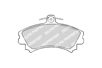 Delphi тормозные колодки тормозные mitsubishi carisma фото №1