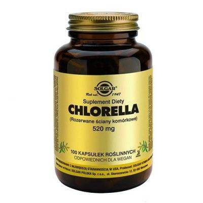 SOLGAR CHLORELLA 520 mg 100 kapsułek