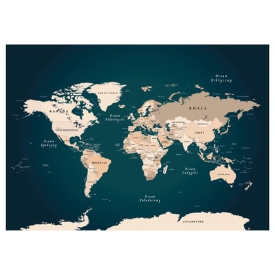 Mapa świata plakat 70x50cm