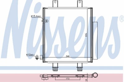 РАДИАТОР КОНДИЦИОНЕРА NISSENS 940561