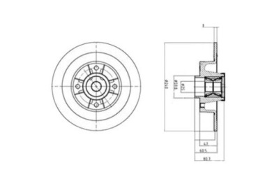 Delphi bg9028rs диск гальмівна фото №1