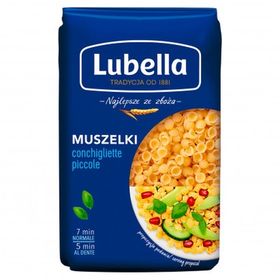 Lubella makaron muszelki 400g