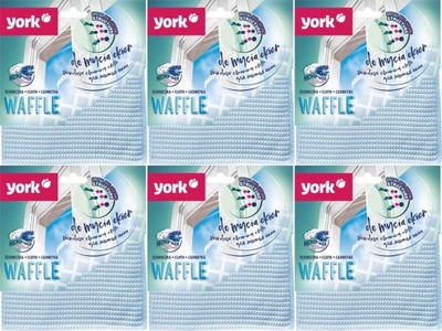 ŚCIERECZKA Z MIKROFIBRY DO OKIEN WAFFLE 1SZT. x6