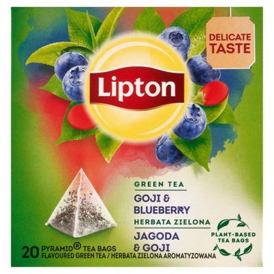 Lipton Jagody Goji Herbata zielona 20 torebek