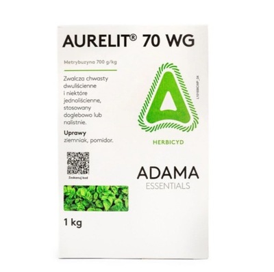 ŚRODEK CHWASTOBÓJCZY AURELIT 70 WG 1KG ADAMA METRYBUZYNA