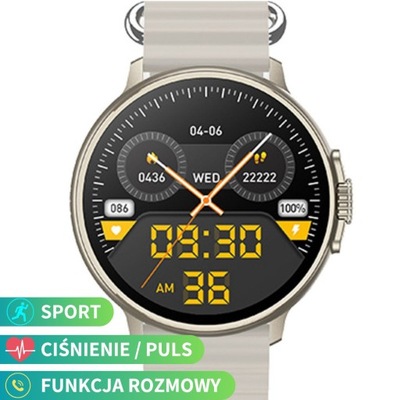 Smartwatch z funkcją rozmowy Rubicon RNCF15 beżowy