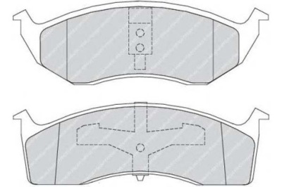 Ferodo тормозные колодки тормозные с замком chrysler 300 m фото №1