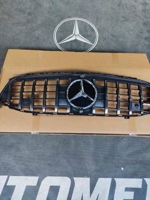 Решётка радиатора решётка радиатора mercedes cla, a , w118 panamericana amg black хром фото №1