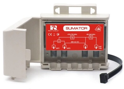 Zwrotnica DVB-T Sumator Anten TV FM + VHF, 2x UHF