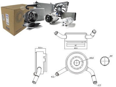 РАДИАТОР МАСЛА NISSAN JUKE QASHQAI I SENTRA VII TIIDA 1.6 06.10-