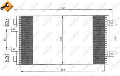 CONDENSADOR DE ACONDICIONADOR FIAT PUNTO 99-  