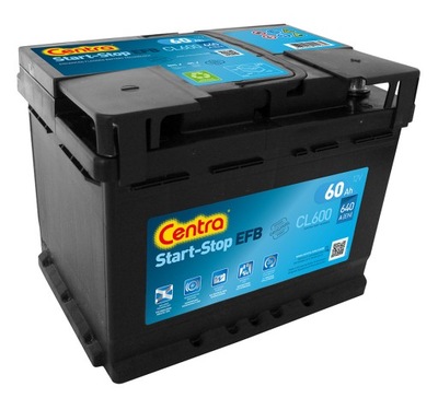 АКУМУЛЯТОР CENTRA CL600 60 AH 640 A