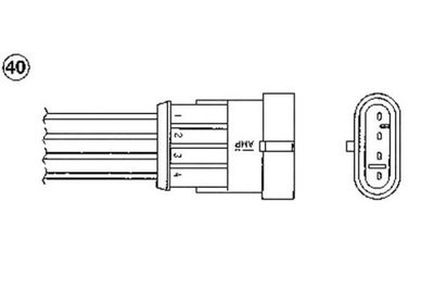 NGK SONDA LAMBDA ALFA ROMEO OZA659-EE57  