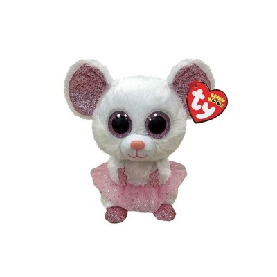 BEANIE BOOS NINA - BIAŁA BALLERINA MYSZ 15CM, TY