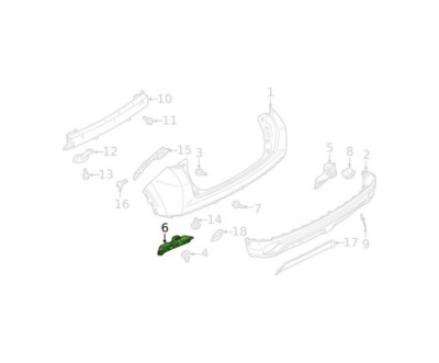 Кронштейн бампера mitsubishi eclipse cross 18-- фото №1