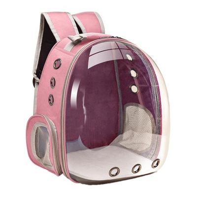 Transporter dla zwierząt Małe koty Psy Plecak dla szczeniąt Przezroczysty przezroczysty 3 Air Pink