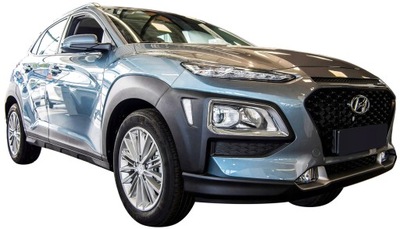 HYUNDAI KONA 2017+ НАКЛАДКИ NA ГАЛОГЕНИ ПЕРЕД фото