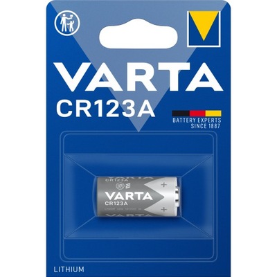 1x BATERIA VARTA CR123A CR-123A LITOWA 1430mAh 3V