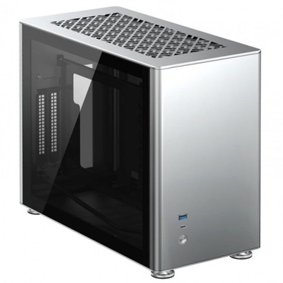 Jonsbo A4 Mini-ITX, Tempered Glass - srebrna