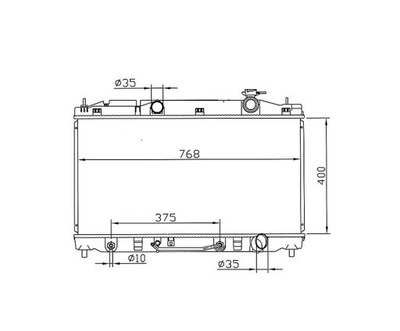 RADUADOR LEXUS ES350 07- 16400AD010  