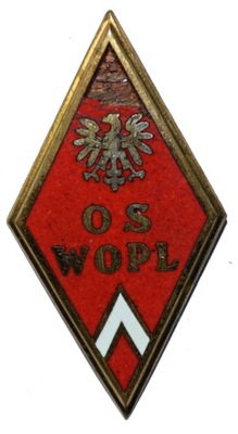 Odznaka Oficerska Szkoła Wojsk OPL wersja wzór 1952 oryginał