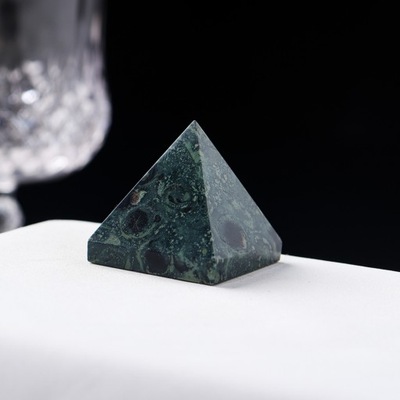malachit Kryształ piramidy Dekoracje ozdoby