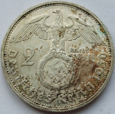 2 marki 1936 G Hindenburg