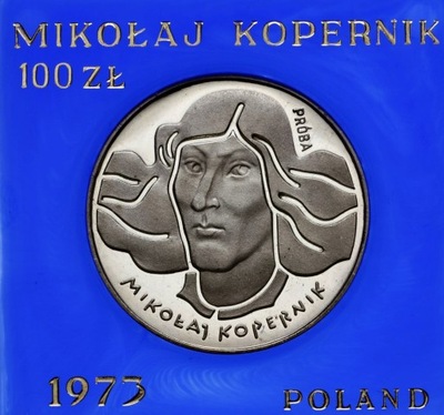 100 zł Kopernik 1973 PRÓBA stan 1