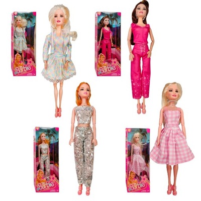 LALKA BARBIE ZESTAW 4 SZTUKI LALKI BARBIE THE MOVIE FILMOWA