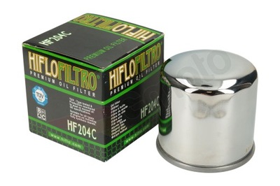 FILTER OILS HF 204C YAMAHA HONDA TRIUMPH CHROME  