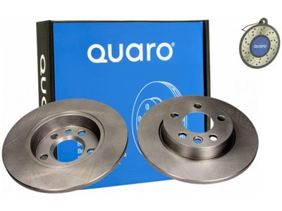 ДИСКИ ТОРМОЗНЫЕ ЗАД QUARO QD3052 + ZAPACH