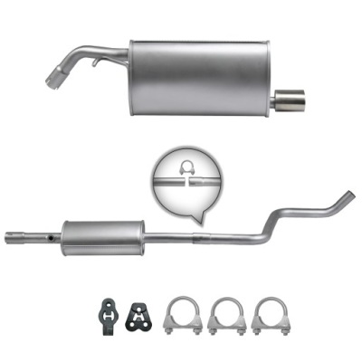 Глушники комплект smart 454 forfour 1.5 2004- фото №1