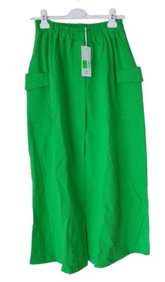 Spódnica zielona bojówka z kieszeniami rozporki S/M MEGI