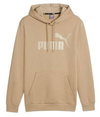 PUMA Bluza męska Essential Logo Hoodie brązowa M