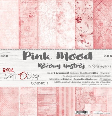 Pink Mood duży zestaw 30x30 różowy nastrój