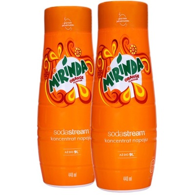 Koncentrat smakowy do saturatora wody SodaStream Mirinda 2x440ml pomarańcza