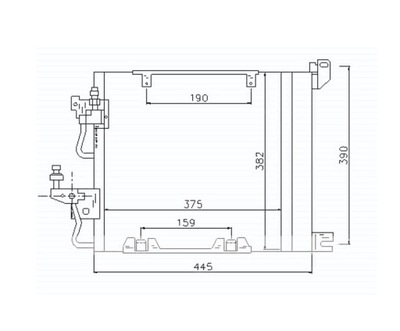 RADIATOR AIR CONDITIONER OPEL ASTRA H A04 10.03--  