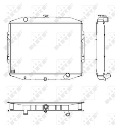 RADUADOR SISTEMA DE REFRIGERACIÓN DEL MOTOR 504125  