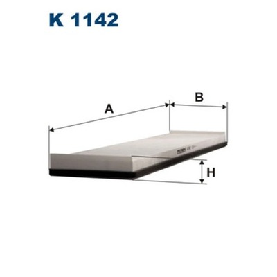 FILTR, VENTILACIÓN PRZESTRZENI PASAZERSKIEJ FILTRON K 1142  