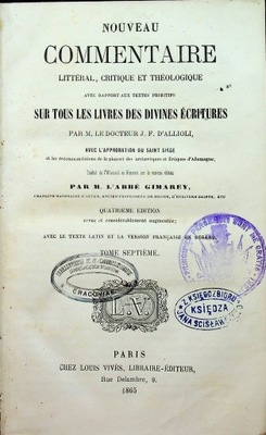 Nouveau Commentaire 1865 r.